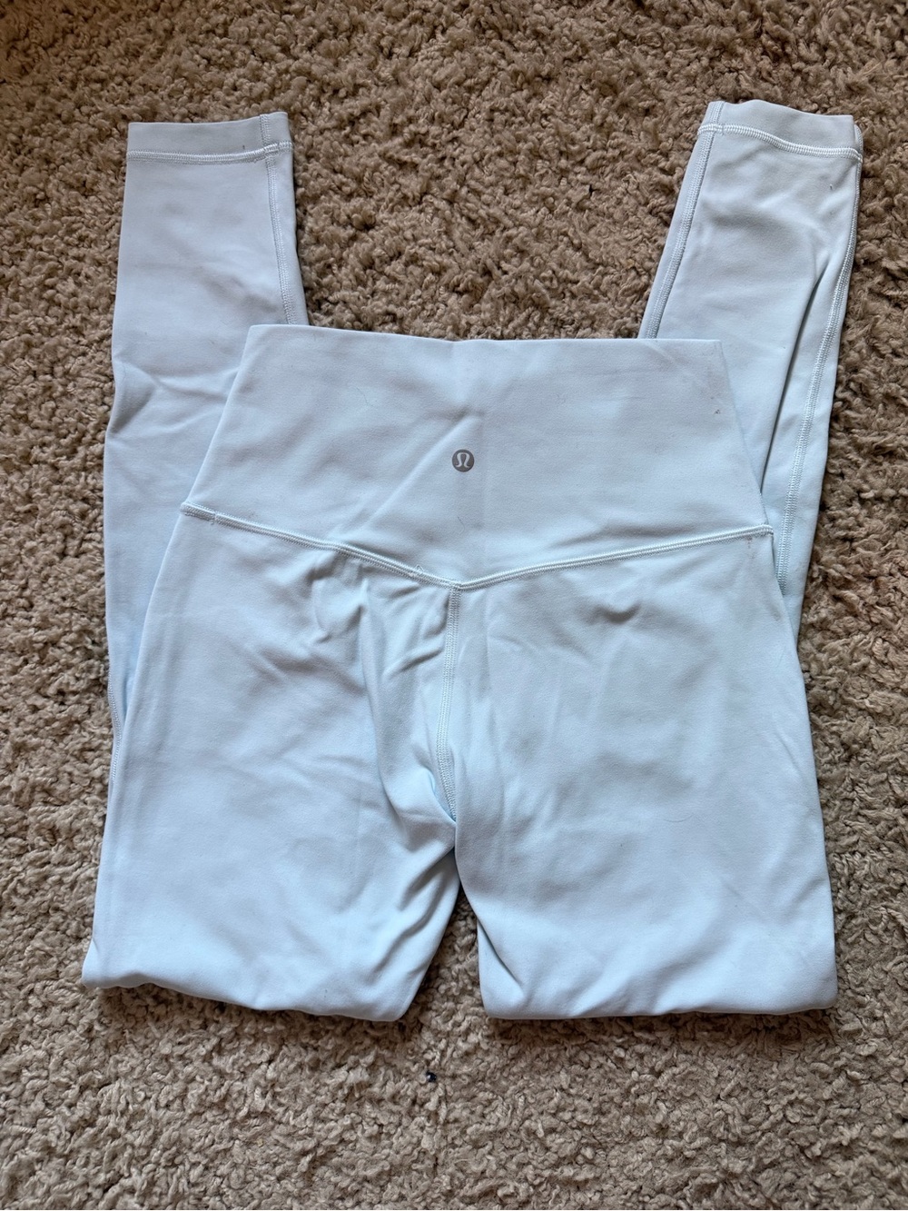 lululemon athletica Women's Light Blue High-Waist Wunder Under Leggings